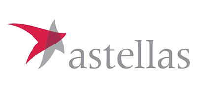 Astellas-scaled Astellas logo with a red and gray abstract star design to the left of the word astellas in lowercase gray letters.
