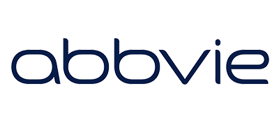 abbvie-scaled The image shows the AbbVie logo, featuring the company name abbvie in lowercase letters with a modern, rounded dark blue font on a white background.