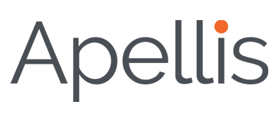 apellis-scaled The Apellis logo features the word Apellis in a modern, rounded font with a distinctive orange dot above the letter i.