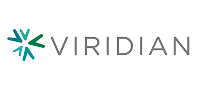 viridian-scaled Viridian logo with a teal starburst graphic on the left and the word VIRIDIAN in gray capital letters to the right.