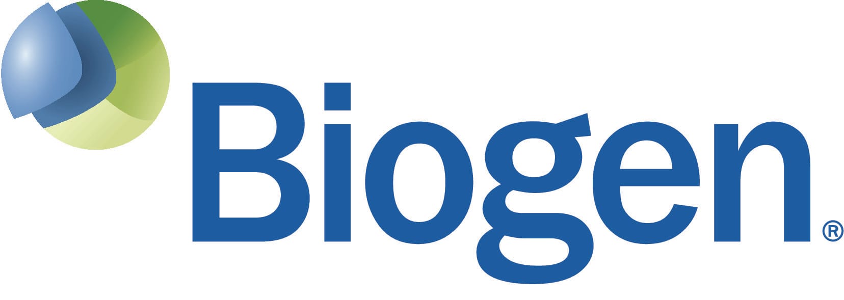 web Biogen_logo_Blue_RGB (1) Biogen logo featuring a green and blue spherical design to the left of the word Biogen in bold blue letters.